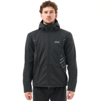 Dragonfly Мототолстовка DF Urban Man 2025 Black с защитой в Чебоксарах