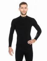 Brubeck Футболка мужская дл.рукав Wool Merino 78% Черный в Чебоксарах