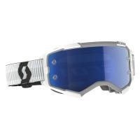 Scott Очки кроссовые Fury white blue chrome works в Чебоксарах