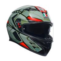 AGV Шлем K3 Decept Matt Black/Green/Red в Чебоксарах