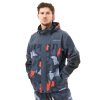 Dragonfly Мембранная куртка Quad 2.0 Man 2025 Grey - Orange Camo в Чебоксарах