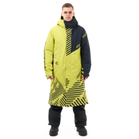 Dragonfly Плащ зимний Race Coat Man 2025 Lime-Black в Чебоксарах