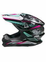 AiM Шлем кроссовый JK803 Multicolor Black/Blue в Чебоксарах