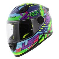 LS2 Мотошлем FF812 Kid Svent Blue Green в Чебоксарах