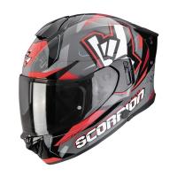 Scorpion Exo Мотошлем Exo-530 Air Rok Серый/Черный/Красный в Чебоксарах