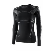 Brubeck Футболка женская c длин. рукавом Dry Черный/Графит в Чебоксарах