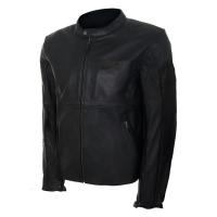 MCP Мотокуртка мужская кожаная классическая Markhore черный в Чебоксарах