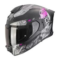 Scorpion Exo Мотошлем Exo-530 Air Hadji Черный/Серый/Розовый в Чебоксарах