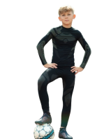 Brubeck Комплект для юноши Dry Черный/графит в Чебоксарах