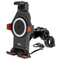 Extreme Style Мото держатель с беспроводной зарядкой anti-vibration R17W в Чебоксарах