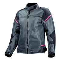 LS2 Мотокуртка женская Riva Lady черно-темно-серо-розовый в Чебоксарах