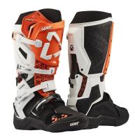 Leatt Мотоботы кроссовые 5.5 FlexLock Evo V27 White/Orange в Чебоксарах