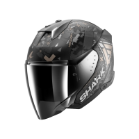 Shark Шлем Skwal I3 Jet Hellcat Mat Black/Chrome/Anthracite в Чебоксарах