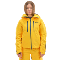 Dragonfly Куртка утепленная Gravity Premium Woman Yellow-Dark Ocean в Чебоксарах