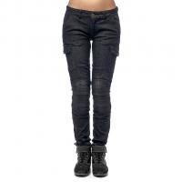 Moteq Женские мотоджинсы Nargiz Women черные в Чебоксарах