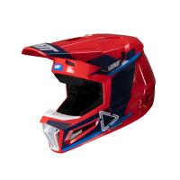 Leatt Шлем кроссовый детский Helmet Kit Moto 3.5 Jr V25 Royal в Чебоксарах