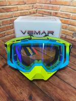 Scout Vemar Маска кросс MJ-1024-1 сине-желтая в Чебоксарах