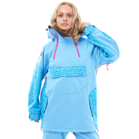 Dragonfly Куртка-анорак сноубордическая DF Uktus Woman Blue - Pink в Чебоксарах