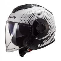 LS2 Шлем OF570 Verso Spin Черно-белый в Чебоксарах