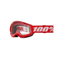 100% Очки подростковые Strata 2 Junior Red / Clear в Чебоксарах