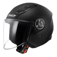 LS2 Мотошлем OF616 Airflow II Solid черный матовый в Чебоксарах