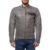 Moteq Куртка кожаная Defender grey в Чебоксарах