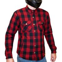 MCP Моторубашка Rebel Full kevlar черный-темно-красный в Чебоксарах