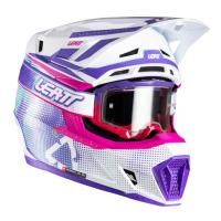 Leatt Шлем кроссовый  7.5 V26 Purple + очки Velocity 4.5 в Чебоксарах
