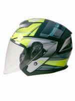 AiM Шлем открытый JK526 Yellow/Grey/Black в Чебоксарах