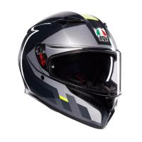 AGV Шлем K3 Shade Grey/Yellow Fluo в Чебоксарах
