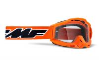 100% Маска кросс FMF Powerbomb Rocket Orange - прозрачная линза в Чебоксарах