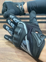 MotoLike перчатки текстильные Suomy черно-белые в Чебоксарах