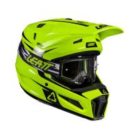 Leatt Шлем кроссовый детский 3.5 V26 Neon Yellow + очки Vizion 3.5 в Чебоксарах