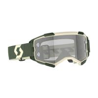 Scott Очки кроссовые Fury LS kaki green/light sensitive grey works в Чебоксарах