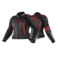 Shima Куртка Кожаная женская Miura 2.0 Black/Red в Чебоксарах