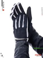 Starks Мотоперчатки Altair черно-белые в Чебоксарах