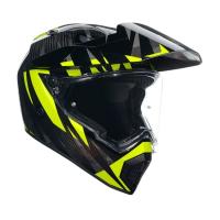 AGV Шлем AX9 E2206 V26 Steppa Carbon/Grey/Yellow Fluo в Чебоксарах