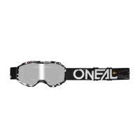 Oneal Маска кроссовая детская B-10 Attack V.24, белый, зеркальные линзы в Чебоксарах