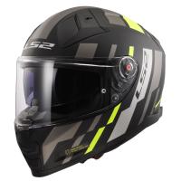 LS2 Мотошлем FF811 Vector II Tron матовый черно-желтый в Чебоксарах