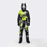 Grom Штаны кроссовые подростковые MX Religion lime в Чебоксарах