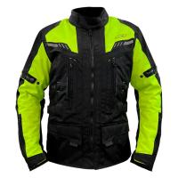 MCP Мотокуртка мужская туристическая Traveller черно-желтый в Чебоксарах