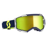 Scott Очки кроссовые Fury blue/grey yellow chrome works в Чебоксарах