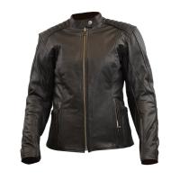 MCP Мотокуртка женская кожаная Eclipse черный в Чебоксарах