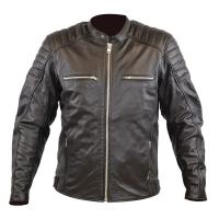 MCP Мотокуртка мужская кожаная Iron черный в Чебоксарах