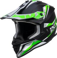 IXS шлем кроссовый 362 2.0 Черно-зеленый-белый в Чебоксарах