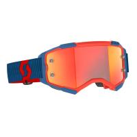 Scott Очки кроссовые Fury dark blue/neon red/orange chrome works в Чебоксарах