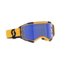 Scott Очки кроссовые Fury dark yellow/dark blue/blue chrome works в Чебоксарах