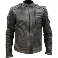 MCP Мотокуртка кожаная Houston серый в Чебоксарах