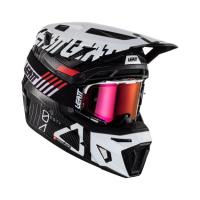Leatt Мотошлем кроссовый Moto 9.5 Carbon Helmet Kit V24 White в Чебоксарах