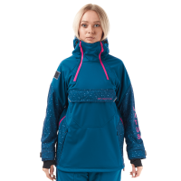 Dragonfly Куртка-анорак сноубордическая DF Uktus Woman Dark Ocean - Pink в Чебоксарах